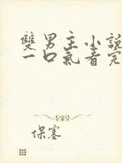 双男主小说甜文一口气看完