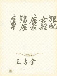 摩羯座女跟哪个星座最般配