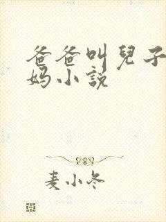 爸爸叫儿子日妈妈小说