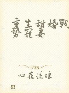 重生甜婚战少强势宠妻