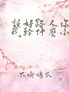 说好路人你们追我干什么小说在线阅读