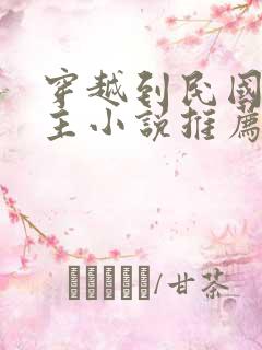 穿越到民国的男主小说推荐