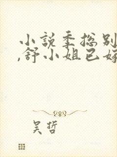 小说季总别虐了,舒小姐已嫁人阅读