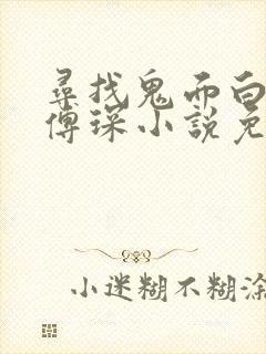 寻找鬼面白苓,傅琛小说免费阅读