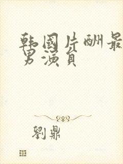 韩国片酬最高的男演员