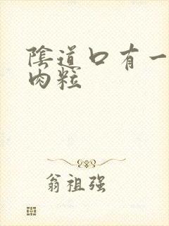 阴道口有一些小肉粒