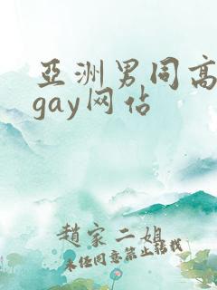 亚洲男同高颜值gay网站