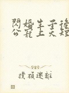 闪婚生子后被老公宠上天短剧热播