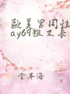 欧美男同性恋gay69粗又长