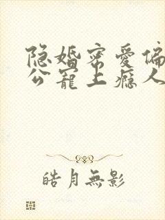 隐婚密爱偏执老公宠上瘾人物结局