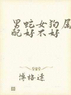 男蛇女狗属相婚配好不好