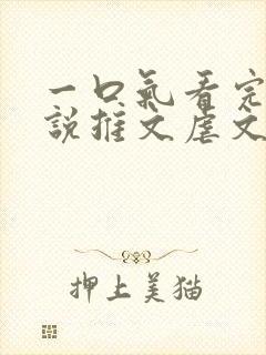 一口气看完的小说推文虐文