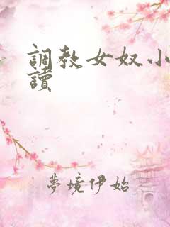 调教女奴小说阅读