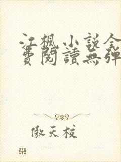 江枫小说全文免费阅读无弹窗