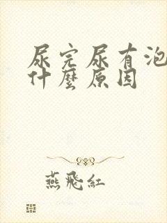 尿完尿有泡沫是什么原因