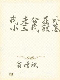 我老公在外面找小三我该怎么办