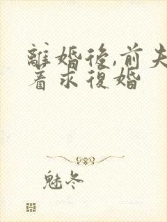 离婚后,前夫哭着求复婚