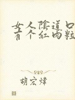 女人阴道口旁边有个红肉粒