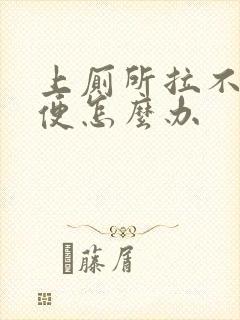 上厕所拉不出大便怎么办