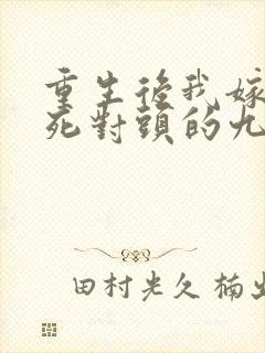 重生后我嫁给了死对头的九叔