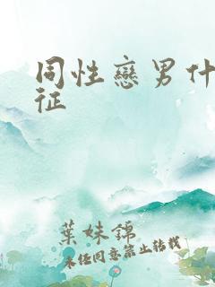 同性恋男什么特征