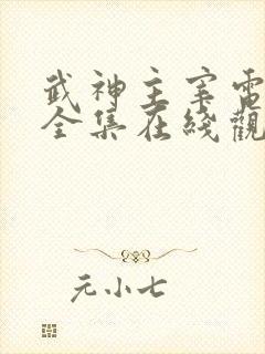 武神主宰电视剧全集在线观看免费观看