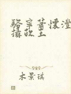 骆宁萧怀沣改嫁摄政王