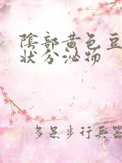 阴部黄色豆腐渣状分泌物