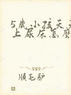 5岁小孩天天晚上尿床怎么办