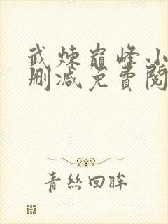 武炼巅峰小说无删减免费阅读