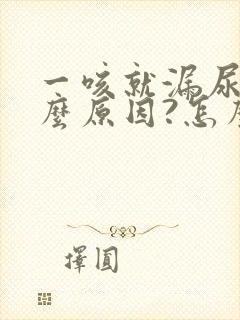 一咳就漏尿是什么原因?怎么治