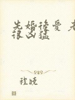 先婚后爱 老公很凶猛