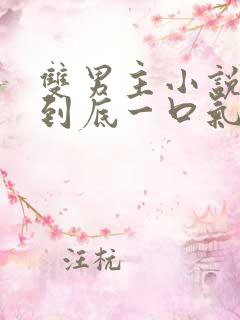 双男主小说一更到底一口气看完