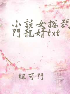 小说女总裁的上门龙婿txt