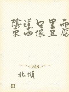 阴道口里面白色东西像豆腐渣