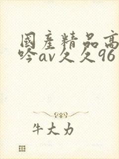 国产精品高潮呻吟av久久96
