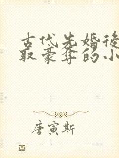 古代先婚后爱强取豪夺的小说推荐