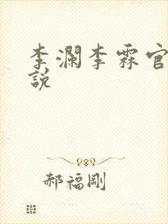 李澜李霖官场小说