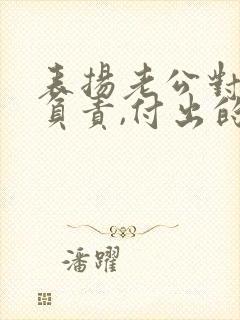 表扬老公对家庭负责,付出的句子