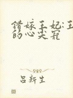 错嫁王妃:王爷的心尖宠