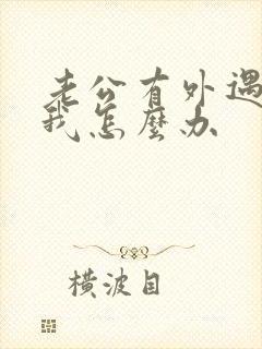 老公有外遇不理我怎么办