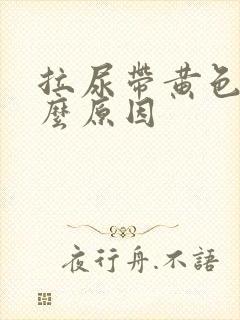 拉尿带黄色是什么原因