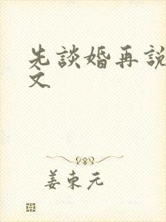 先谈婚再说爱全文