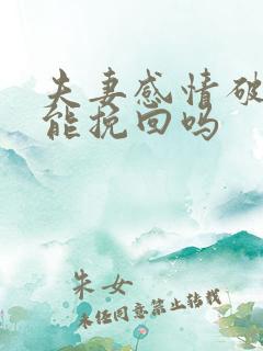 夫妻感情破裂还能挽回吗