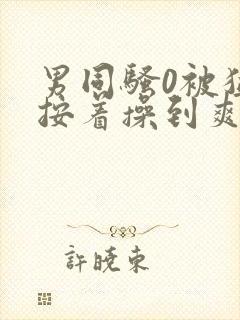 男同骚0被猛男按着操到爽h