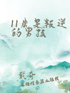 11岁是叛逆期的男孩