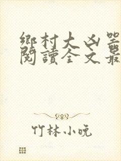 乡村大凶器免费阅读全文最新章节小说