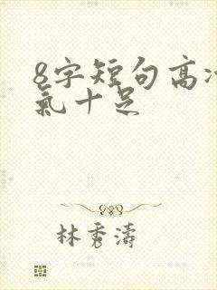 8字短句高冷霸气十足