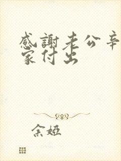 感谢老公辛苦为家付出