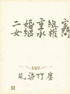 二婚重组家庭子女继承权问题